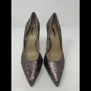 BCBGeneration Womens Parade Size 10 B Purple Slip On Sparkly Heel Platfor